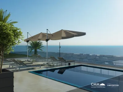 Luxury 4-Story Complex with a Pool and Panoramic Sea View